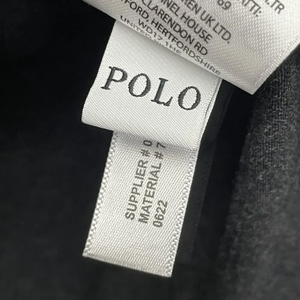 Polo Ralph Lauren Hoodie Mens 2XL Gray Jersey Lightweight Pullover Pony Logo - Picture 8 of 11